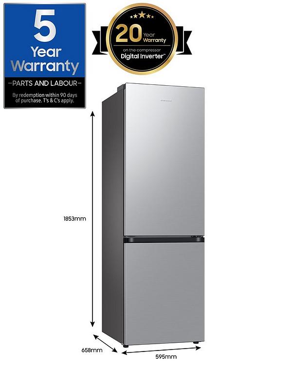 Samsung RB7300T RB34C600ESA/EU 4 Series Frost-Free Classic Fridge Freezer with All Around Cooling - E Rated - Silver - Image 7
